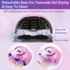 Nail Dryers Powerful 60LEDs LED Lamp For Gel Polish Drying Low Heat Mode Smart Sensor Professional Art Salon Manicure Machine 220921