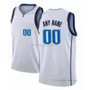 Wydrukowane niestandardowe koszulki do koszykówki DIY Basketball Truszcz Drużyny Drukuj spersonalizowane litery Nazwa i numer męskie dzieci młodzież Dallas 101502