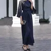 Ethnic Clothing Robe longoe femme ramadan eid mubarak muzułmańska moda satynowa sukienki dla kobiet hidżab długie sukienka Abaya Dubai Turkey Islam