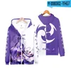 Men's Jackets 3D Zipper Hoodie Genshin Impact Cosplay Costume Mona Kaeya Klee Diluc Venti Paimon Zhongli Keqing Ganyu Unisex Hooded