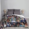 Blankets Noah Schnapp Collage Fleece Throw Trending Famous Blanket For Sofa Couch Lightweight Thin Bed Rug