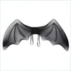 Party Decoration Easter Cool Devil Wings Bat Black Vampire Kids Halloween Cosplay Dress Up Performance Props Little Drop Delivery 202 Dhgjf