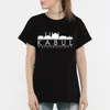 T-shirt da donna BLINGPAW Graphic Afghanistan Kabul Landmark Building T-shirt con stampa lettera T-shirt unisex in cotone bianco T-shirt estiva