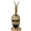 Máscaras de festa Halloween Carnival Horror Latex adulto 3D Skull Skull Full Head Big Cosplay Scary for Masquerade 220920