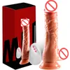 Liquid Silicon Realistischer männlicher Dildo mit kabelgebundener Fernbedienungspaar und weibliches Sexspielzeug