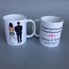 Fournitures de fête 1pc Cadeaux de mariage sur le logo personnalisé pour les invités Souvenirs Café Masse de lait Ceramics MAN'S Gift Bridal Squad