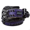 Ceinture de créateur Femmes Hommes Ceintures Mode En Cuir Véritable Rivet Ceinture Aiguille Boucle Classique Punk Style Sangle Avec Strass Diamants baiying