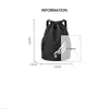 Borsa da calcio con coulisse stile zaino per ragazze Calcio Ripetizione Black Hoops Player Gift Sport Pack Cinch Sack Water Proof 220921