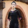 Etnik Giyim 2022 Geleneksel Çin Vintage Kafe Ulusal Çiçek Nakış Cheongsam Retro Hanfu Üçlü Tang Suit