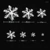 Decorações de Natal 12pcs Artificial White Snowflake Tree pendurado pingentes em casa Noel Navidad Party Year Decoração