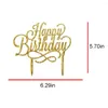 お祝いのサプライ1 PCSキラキラレターお誕生日おめでとう16 11cmアクリルケーキトッパー飾るキッズケーキ装飾スタンドパーティーサプライ
