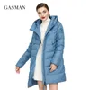 Women Down Parkas Gasman Long Puffer Winter Down Kurtka Kobiet gruby płaszcz Kobiety z kapturem ciepłe markę bawełniane bawełniane ubrania zima M180 220921