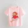 셔츠 포니 오 아기 소년 옷 재미있는 만화 프린트 티셔츠 아이 여름 오닝 탑 여자 tshirt 패션