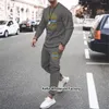 Męskie dresy man tracksuit solidny kolor France Ricard 3D drukowane długie rękawy Tshirt 2-częściowy zestaw do joggingu projektant męski stroje męskie stroje męskie