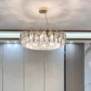 Lampy wiszące nowoczesne luksusowe kryształowe oświetlenie żyrandol Lampa LED El Lobby Dekoracja salonu sypialnia