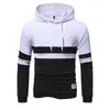 Heren Hoodies skelet sweatshirt baggy top heren herfst en winter trui stiksel kleur lange mouw jas casual cooded splicing