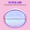 Sécheurs à ongles lampe à LED UV pour le sèche-linge Vernis de gel avec 12 LED Manucure Séchage du temps de capteur 220921