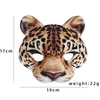 Máscaras de fiesta 3D Tiger Leopard Animal Face Mask Halloween Pascua Mardi Gras Carnival Masquerade Cosplay Props para niños Regalos 220920