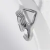 Mignon amant Couple coeur ouvert anneau argent or cadeau anneaux pour amour mode bijoux accessoires