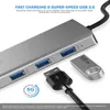 12-i-1 multiport 3,5 mm Jack PD som laddar USB 3.0 4K Dual RJ45 Ethernet Type-C Hub Docking Station f￶r b￤rbar dator PC