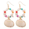 Dangle Earrings Makersland Unique Design Natural Shell Pendant Colorful Shaped Beads Cute Jewelry Gifts For Girls Factory Wholesale