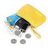 Party Supplies First layer soft cowhide zipper simple key chain coin bag genuine leather coin purse