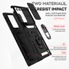 Antichoc Armor Cases Kickstand Slide Camera Cover Pare-chocs résistants aux chocs pour Samsung S22 ultra 5G Case S22 PLus / S21 / S20 FE / S21 Note 20 ultra S10