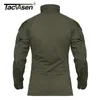 Męskie koszulki Tacvasen kamuflaż taktyczne koszulki Summer Army Combat T Shirt Cotton Wojskowy T-shirt Airsoft Paintball Hunt Ubranie 220920