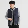 Men's Vests Men 90% White Down Vest Man's Clothing Ultra Light Down Waistcoat Portable Sleeveless Coat Man Winter Round Collar Warm Liner 220921