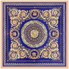 90cm New Hand-rolled Silk Scarf Women Twill Square Horse City Printing Shawl Headscarf Handkerchief Adults