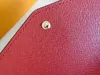 럭셔리 디자이너 플립 지갑 지갑 여성 패션 지갑 동전 파우치 모노그 게임 사라 긴 봉투 지퍼 박스 먼지 가방