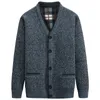 Hommes Chandails Cardigan Automne Hiver Épais Col En V Chandail Tricoté Manteaux Causal Chaud Mode s Vêtements 220920