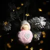 Decorazioni natalizie Decorazione per l'anno 2022 Ciondolo con palla di peluche Simpatico mini pupazzo di neve Ornamento per bambole Regalo per la casa dei bambini Navidad