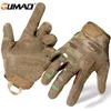 Guanti a cinque dita da uomo Guanti mimetici tattici con dita intere Airsoft Esercito Militare Sport Equitazione Caccia Escursionismo Bicicletta Ciclismo Guanti da paintball 220921