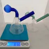 Bongas de óleo de vidro de vidro Bongas de água de vidro 4 estilos tubos de óleo de óleo grosso colorido pequeno bong bong mini dab para fumar