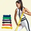 Motståndsband tränar elastisk naturlig sen träning Ruber Loop Strength Pilates Fitness Equipment Training Expander Unisex