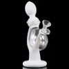 Hookahs Saucer man Queen vorm unieke stijl water siliconen pijpen met glazen kom rook ruig