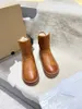 2022 Designer-Minimalismus-Schneestiefel, Winter-Damenmode, All-Match-Baumwollschuhe, wasserdichte Peeling-Wollstiefel, lässige Vintage-Flache Schuhe, Spitzenbox, Größe 35–41