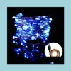 Decoração de festa Decoração de casamento liderado Fairy String Light Light Decorativo Droga de Natal 2021 Home Garden Festive Party S Mxhome DHNPC