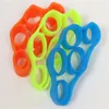 Decompression Toy Silicone Finger Gripper Strength Trainer Resistance Band Hand Grip Wrist Yoga Stretcher Fingers Expander Exercise 3 colors Sport toys ZM921