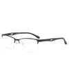 Óculos de sol Quadrões Simvey Classic Prescription Glasses Men Alloy Optical Frame Half Rim Myopia Eye Glass para óculos masculinos