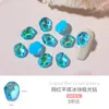 Nagelkonstdekorationer 50st glittrande aurora strass för pärl diamanter kristall 3d designer charms koreanska lyx charm smycken ädelstenar leverans
