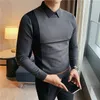 Men's Sweaters Top Quality Business Striped Patchwork Collar For Men Clothing Simple Slim Fit Casual Knitted Pullovers Pull Homme