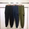 Pants 23SS Stone Spring Island Jogging Men Cotton Soft Compass Badge Högkvalitativ joggare Svettbyxor Långa byxor Sportträning 167o