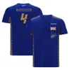 Uniforme de l'équipe F1 de Formule 1 pour hommes, T-Shirt de sport à col rond à manches courtes, grande taille, costume de course personnalisé 205f