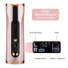 Curling Irons Nicare Automatic Hair Curler Iron LCD Display USB uppladdningsbar korrugering för Portable Wave Wave Styling Tool 220921