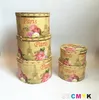 Gift Wrap 5st/Set Restore Ancient Round Shape Florist Packing Flower Box Wedding Favor Christmas Coffret Boxes