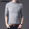 Herentruien Coodrony S Winter Christmas Sweater Pullover Cashmere Turtleneck Pull Homme kleding Jersey HOMBRE H007 220920