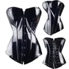 Waist Tummy Shaper Fashion Ladies Corset Sexy Underbust Corsets And Bustiers Body Slimming PVC Lingerie Trainning Tops Steampunk 220921