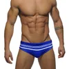 Men's Swimwear Men de moda de banho nova listrada de moda européia americana sexy com push padswearwear suavize praia surf biquíni seco rápido 2022 j220913